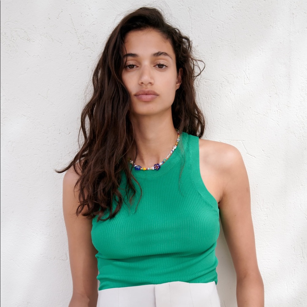 NWOT Zara Ribbed Knit Top